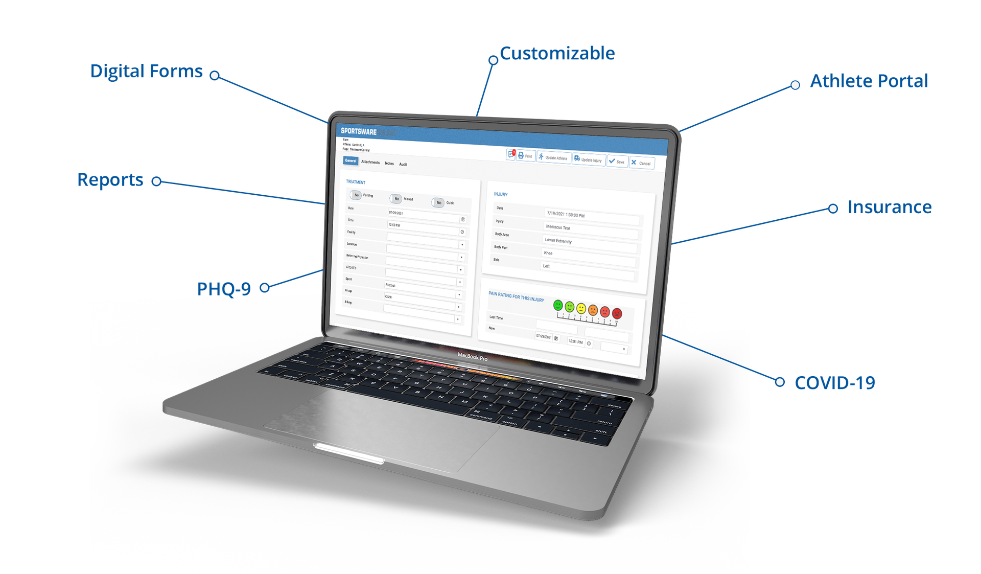 athletic training documentation software athletic trainer system highlights